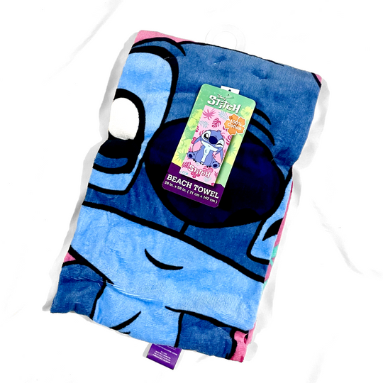 Toalla de Stitch rosada cuerpo completo | Nuevo | Original